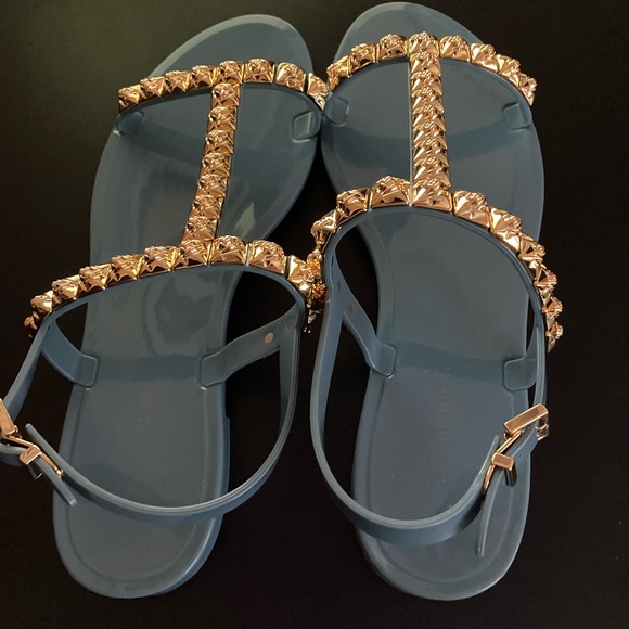 Stuart Weizmann Rubber  Sandals - Picture 2 of 9